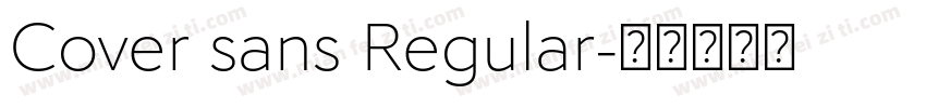Cover sans Regular字体转换